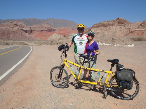 We stopped for a little break, water, and snacks.